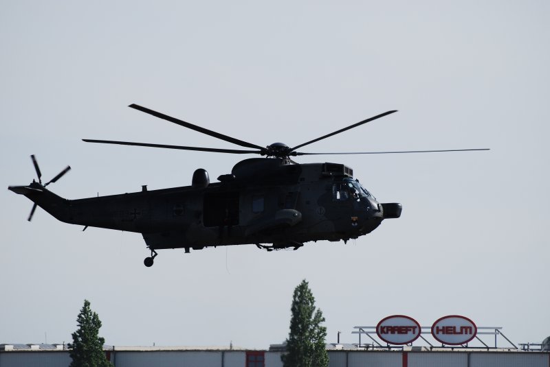 Dieser Westland Sea King war beim 820 Hamburger Hafengeburtstag am
