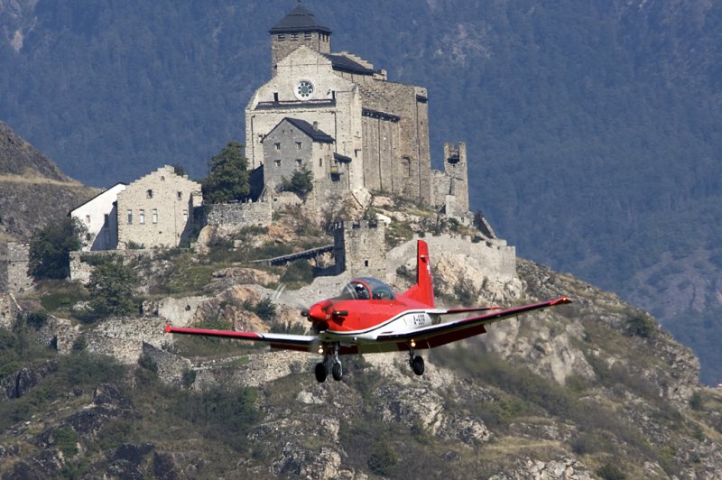 Swiss - Air Force, A-939, Pilatus PC-7; 26.09.2008, LSMS, Sion, Switzerland