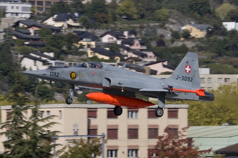 Swiss - Air Force, J-3092, Northrop,F-5E Tiger II; 26.09.2008, LSMS, Sion, Switzerland