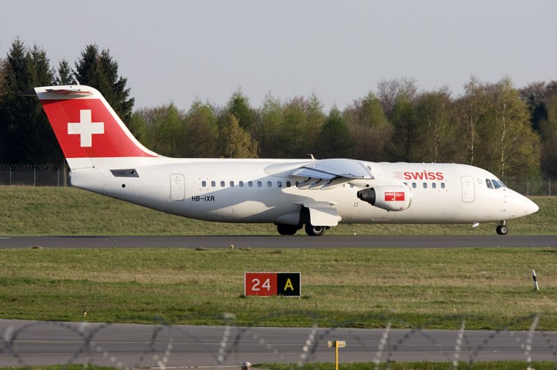 Swiss, HB-IXR, BAe-Avro, ARJ-100, 10.04.2009, LUX, Luxemburg, Luxemburg

