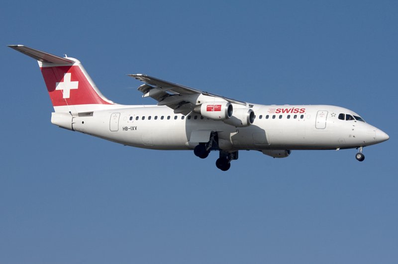 Swiss, HB-IXV, BAe, Avro ARJ-100, 21.02.2009, GVA, Geneve, Switzerland