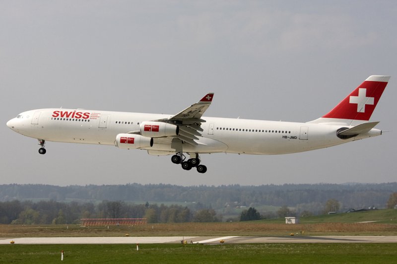Swiss, HB-JMD, Airbus, A340-313X, 13.04.2009, ZRH, Zrich, Switzerland 

