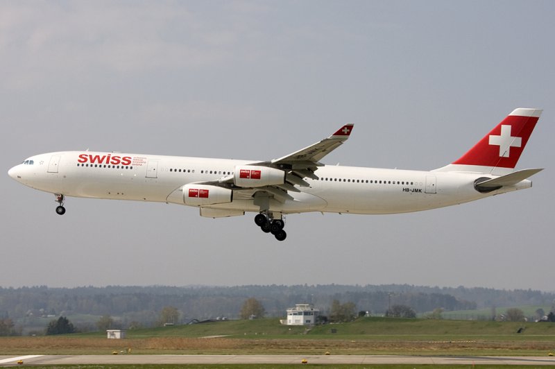 Swiss, HB-JMK, Airbus, A340-313X, 13.04.2009, ZRH, Zrich, Switzerland 



