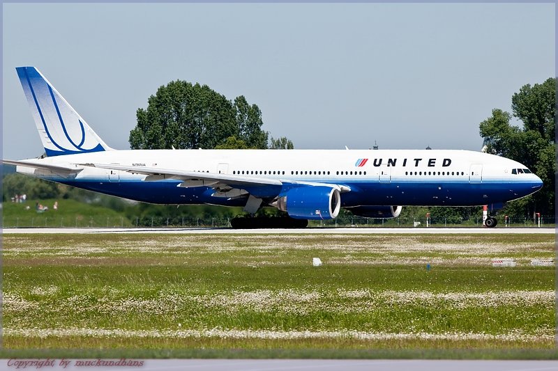 Take off B777/United/MUC/Mnchen/Germany
