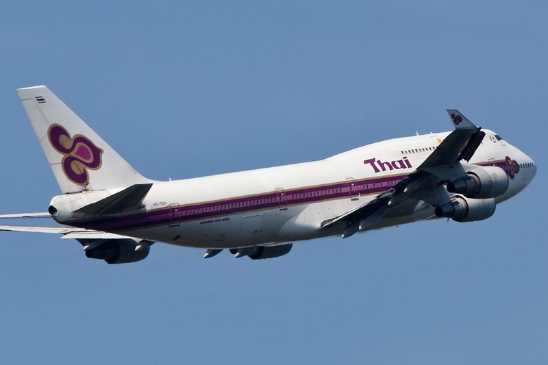 Take off/B747 Thai Airlines/Frankfurt/FRA/05.08.09