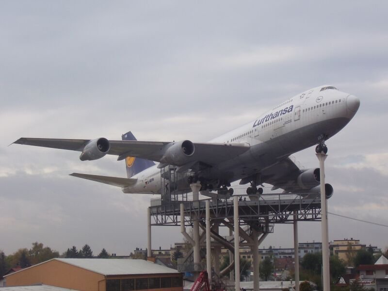 Ein Blick auf die Boeing 747. Technik-Museum Speyer, 01.11.05. 