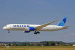 United Airlines, N23983, Boeing B787-9, msn: 66140/1038, 10.Juli 2022, ZRH Zürich, Switzerland.