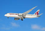 Qatar Airways, Boeing B 787-8 Dreamliner, A7-BCZ, BER, 13.02.2021
