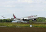 Qatar Airways, Airbus A 350-941, A7-AMG. BER, 18.05.2023
