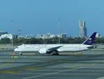 Saudia, Boeing 787-9 Dreamliner, HZ-AR23, Jeddah International Airport (JED/OEJN), 11.4.2024