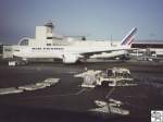 Die einzige Maschine der Air France die bei unserer Amerikareise 2002 pnktlich war, war diese Boeing 777, die ich am 23.