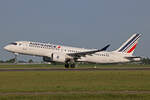Air France, F-HZUD, Airbus A220-371, msn: 55141,  Lesparre-Medoc , 18.Mai 2023, AMS Amsterdam, Netherlands.