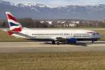 British Airways, G-DOCA, Boeing, B737-436, 29.12.2012, GVA, Geneve, Switzerland         