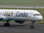 Condor, D-ABOJ  Full-Peanuts Sticker , Boeing 757-300 wl (Bug/Nose), 13.11.2011, DUS-EDDL, Dsseldorf, Germany