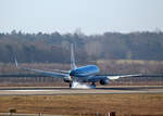 KLM, Boeing B 737-8K2, PH-BXV, BER, 12.02.2022