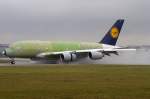 Lufthansa, F-WWSP (later Reg.: D-AIMJ), Airbus, A380-841, 06.12.2011, XFW, Finkenwerder, Germany      