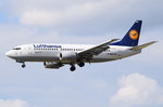 D-ABEC Lufthansa Boeing 737-330  Karlsruhe   in Frankfurt beim Anflug am 06.08.2016