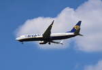 Ryanair, Boeing B 737-8AS, EI-DWF, BER, 10. Mai 2024 