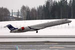 SAS Scandinavian Airlines, EI-FPU, Bombardier CRJ-900LR, msn: 15439,  Svior Viking , 25.Februar 2024, OSL Oslo, Norway.