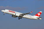 SWISS International Air Lines, HB-JCO, Bombardier CS-300, msn: 55033, 16.Januar 2022, ZRH Zürich, Switzerland.