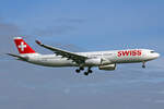 SWISS International Air Lines, HB-JHC, Airbus A330-343X, msn: 1029,  Bellinzona , 19.Januar 2023, ZRH Zürich, Switzerland.