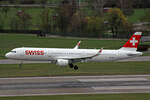 SWISS International Air Lines, HB-IOO, Airbus A321-212, msn: 7007, 26.März 2023, ZRH Zürich, Switzerland.