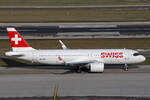 SWISS International Air Lines, HB-JDF, Airbus A320-271N, msn: 10735,  Wildhaus , 16.Januar 2024, ZRH Zürich, Switzerland.