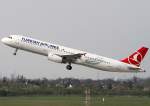 Turkish Airlines, TC-JSD  Kiz Lulesi , Airbus, A 321-200 (neue TA-Lackierung), 02.04.2014, DUS-EDDL, Dsseldorf, Germany 