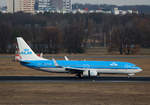 KLM. Boeing B 737-8K2, PH-BXL, TXL, 04.03.2017