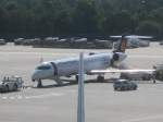 Canadair CRJ900 der Lufthansa CityLine auf dem Flughafenvorfeld in Berlin-Tegel