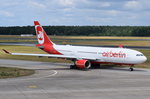 D-ALPG Air Berlin Airbus A330-223  in Tegel zum Start am 07.07.2016