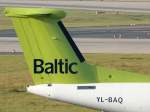 Air Baltic, YL-BAQ, Bombardier, DHC 8Q-400 (Seitenleitwerk/Tail), 13.11.2011, DUS-EDDL, Dsseldorf, Germany 