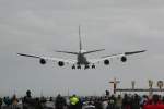 Landung des ersten Airbus A380-800 der Lufthansa auf dem Baden-Airpark am 31.05.10  Sehr viele Menschen wollten dieses Ereignis nicht verpassen