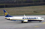 Ryanair, EI-EVG, Boeing 737-800, Köln-Bonn (CGN/EDDK). Aufnahmedatum: 02.04.2017