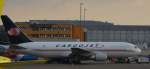 Cargojet Airways, C-FMCJ, Boeing 767-200 ERF, der kanadischen Frachtfluggeselschaft, abgestellt am 10.01.2013 auf dem Flughafen Kln/Bonn.