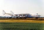 Im Juni 2008 legte das grte flugfhige Frachtflugzeug der Welt einem Zwischenstopp in Schkeuditz ein.