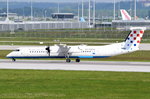 9A-CQB Croatia Airlines De Havilland Canada DHC-8-402Q Dash 8   vor dem Start am 15.05.2016 in München