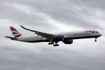 British Airways, G-XWBL, Airbus A350-1041, nsn: 547, 04.Juli 2023, LHR London Heathrow, United Kingdom.