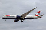 British Airways, G-ZBJE, Boeing B787-8, msn: 38612/173, 04.Juli 2023, LHR London Heathrow, United Kingdom.