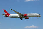 Virgin Atlantic, G-VSPY, Boeing B787-9, msn: 37973/369,  Miss Moneypenny , 07.Juli 2023, LHR London Heathrow, United Kingdom.
