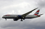 British Airways, G-ZBJA, Boeing 787-8, 01.Juli 2016, LHR London Heathrow, United Kingdom.