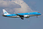 KLM Cityhopper, PH-EXA, Embraer ERJ-190LR, msn: 19000655, 20.Mai 2023, AMS Amsterdam, Netherlands.