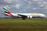 Emirates Sky Cargo, A6-EFJ, Boeing, B777-F1H, 02.07.2023, AMS, Amsterdam, Niederlande