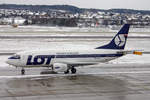 LOT Polish Airlines, SP-LKA, Boeing 737-55D, msn: 27416/2389, 24.Januar 2005, ZRH Zürich, Switzerland.