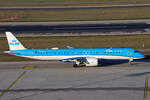 KLM Cityhopper, PH-NXS, Embraer E195-E2, msn: 19020098, 16.Januar 2024, ZRH Zürich, Switzerland.