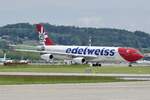 Edelweiss Air, A340-300, HB-JMD,  Glacier 3000 , 20.5.24, Zürich