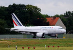Air France, Airbus A 318-111, F-GUGL, TXL, 15.07. 2016