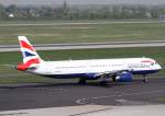 British Airways, G-EUXK, Airbus, A 321-200, 02.04.2014, DUS-EDDL, Dsseldorf, Germany 