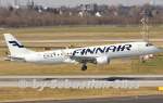 Finnair Embraer 190 OH-LKK @ DUS. 11.3.15