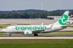 Transavia (HV-TRA), PH-XRX, Boeing, 737-7K2 wl (neue HV-Lkrg.), 22.08.2017, MUC-EDDM, München, Germany 